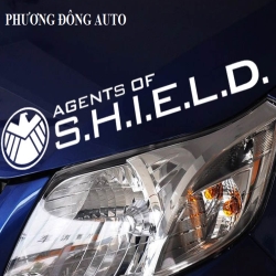 Phương đông Auto Tem chữ trên mặt ca bô xe | Tem chữ S.H.I.E.L.D